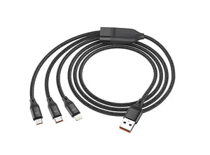 Universal 3-in-1 USB Fast Charging Cable – Hoco U104