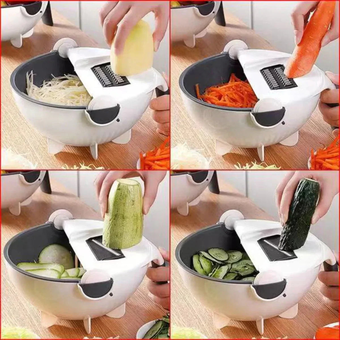 Wet Basket Vegetable Cutter & Strainer – Multi-Functional Kitchen Tool